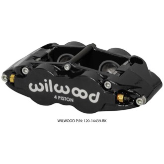 Wilwood Caliper Forged Narrow Superlite FNSL4R-DS Dust Seal 1.25/1.25 1.10in Rotor Width - Black