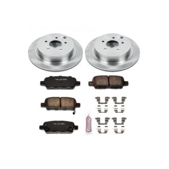 Oe Stock Replacement Low-Dust Ceramic Brake Pad And Rotor Kit