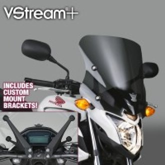 13-18 Honda CB500F- V Stream/ Wave Low Windshield-Tinted
