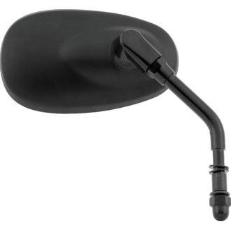 Harley Oval Mini Mirror - Each - Matte Black