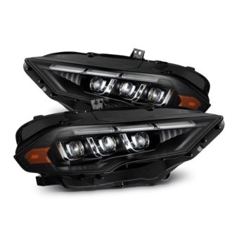 18-20 Ford Mustang NOVA LED Proj Headlights Black w/Activ Light/Seq Signal/Switch DRL