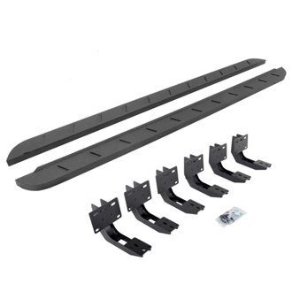 RB10 Slim Line Running Boards with Mounting Brackets Kit