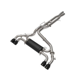 Vulcan Series 2-1/2 IN to 3 IN Stainless Steel Cat-Back Exhaust System Black
