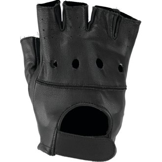 Leather By River Road Diamond Shorty Gloves Black Womens - Medium