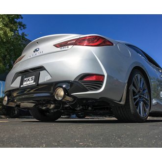 2017 Infiniti Q60 (RWD) Dual Hi-Power Titanium Tip Catback Exhaust