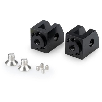 Adaptor Adjustable Rider Footpeg Black