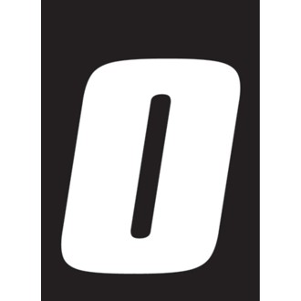 Dirt Digits 3pk 5.5 in. - High Gloss Number 0 - White