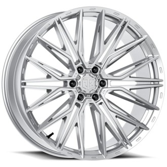 MTX Gangstar Silver Machined 22x9.5in / 6x139.7 BP / 20mm Offset / 106.1mm Bore