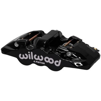 Wilwood Caliper-Aero4-R/H - Black 1.88/1.62in Pistons 1.25in Disc