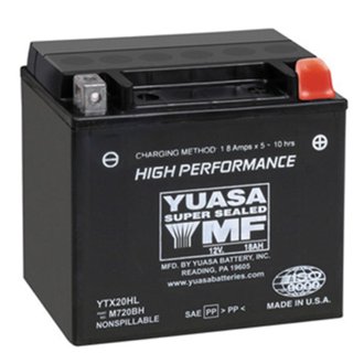 YTX20HL FACTORY ACTIVATED MAINTENANCE FREE 12 VOLT BATT