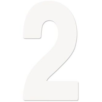 FX 2015 NUMBERS STANDARD 8" WHITE 2
