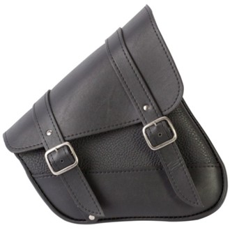 HD Sportsters, Custom Hard Tails Swingarm Bag Dual Shock(10.5inLx11.5inWx4.5inH)- Black