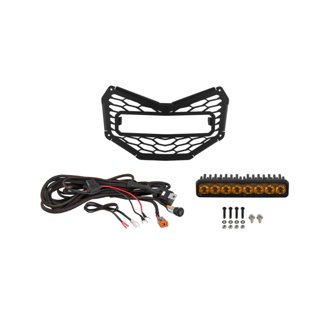 17-26 Can Am Maverick X3 SS10 Grille Pro Yellow Combo