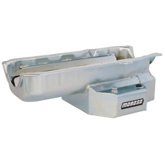 86-Up Chevrolet Small Block (w/1 Piece Rear Main Seal) Wet Sump 7qt 7-1/8in Steel Oil Pan