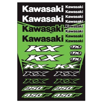 Kawasaki Oem Sticker Sheets Kawasaki Kx
