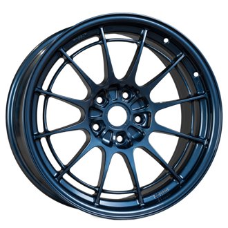 NT03+M 18x9.5 5x114.3 40mm Offset 72.6mm Bore Misty Blue Wheel *MOQ 40*