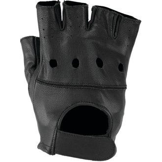 Leather By River Road Hollister Shorty Gloves Black - Large