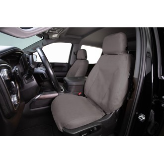 00-06 Ford Excursion Polycotton SeatSaver Custom Front Row Seat Covers - Misty Grey
