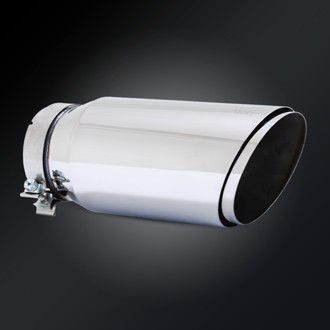 Universal Exhaust Tip Twin Slash