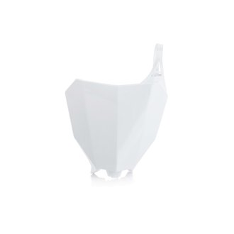17-18 Honda CRF250R/CRF450R/CRF450RX Front Number Plate - White