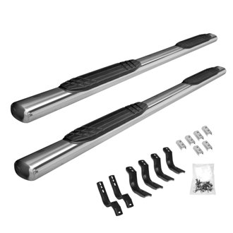 4" OE Xtreme Side Steps with Mounting Brackets Kit