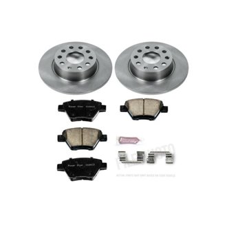 Oe Stock Replacement Low-Dust Ceramic Brake Pad And Rotor Kit