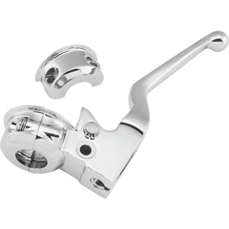 Bikers Choice 82-95 Big Twin / XL Chrome Clutch Lever With Bracket