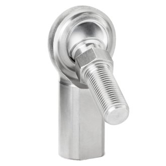 G Series 2-Pc Rod End - Female/Right Hand - .625in Bore x 5/8-18 w/Stud - Stainless Steel w/PTFE