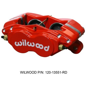 Wilwood Caliper-Forged Dynalite-M-Red 1.75in Pistons 1.00in Disc