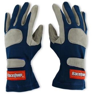 SFI 3.3/1 Blue / Gray Nomex Race Gloves
