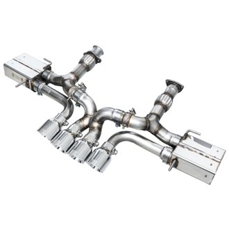 AWE SwitchPath Exhaust for C8 Corvette Z06 - Chrome Silver Tips