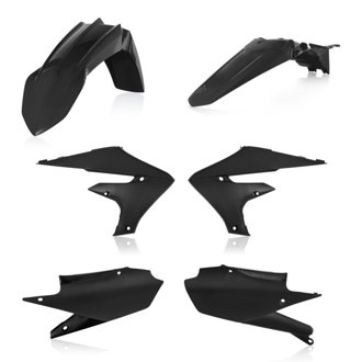 18+ Yamaha YZ250F/ YZ450FX/WR450F/YZ250FX/WR250F/ YZ450F Plastic Kit - Black
