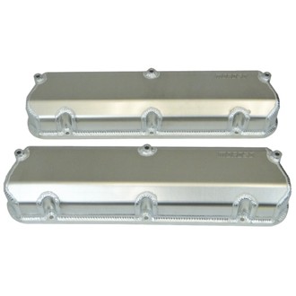 Ford 302/351W Valve Cover w/Billet Rail - 2.75in - Aluminum - Pair