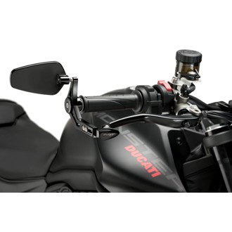 Brake Lever Protector With Rearview Mirror Pro Black