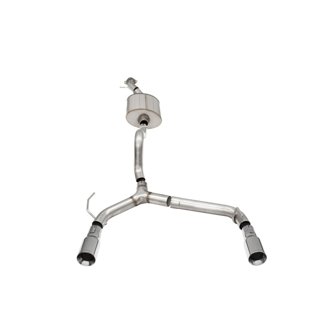 Corsa 21-25 Ford Bronco 2.7L 2-Door 2.75in Cat-Back Dual Rear Exhaust w/4in Straight-Cut Polish Tips