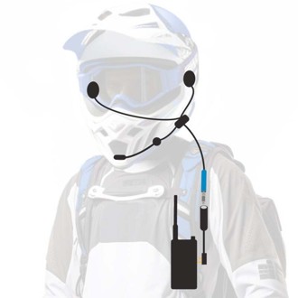 ENDURO Moto Kit w/ GMR2 PLUS - GMRS Radio and Hand Mic