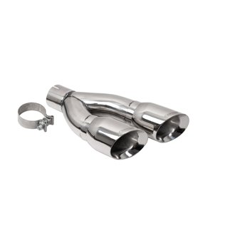 Corsa 2022-2024 Toyota Tundra 4WD 4in Single Side Dual Outlet Tip Kit - Polished