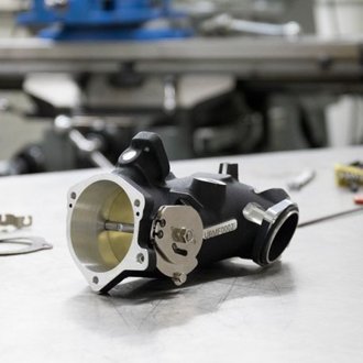 02-05 BT Size 410 58mm Cable Operated Throttle Body Kit - Wrinkle Black