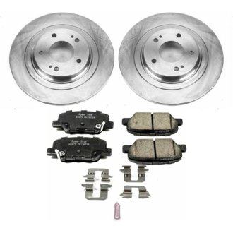 Oe Stock Replacement Low-Dust Ceramic Brake Pad And Rotor Kit