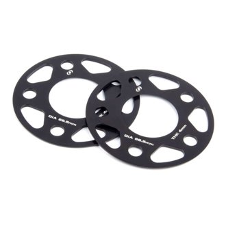 Wheel Spacers - 5x112 - 66.5mm CB - 4mm Thick (Set of 2