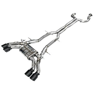 AWE SwitchPath™ Exhaust for Cadillac CT4-V Blackwing - Diamond Black Tips