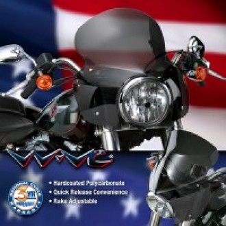 86-17 Harley-Davidson FLS Softail Wave Windshield-Dark Tint