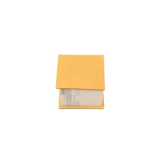 Leather Memo Notepad - Yellow