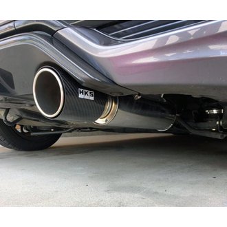 Hi-Power Muffler 2014+ Honda Fit Sport GK5 w/ Carbon Tips