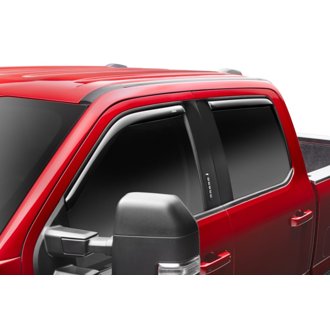 AVS 17-18 Ford F-250 Super Duty Supercrew Ventvisor Front & Rear Window Deflectors 4pc - Smoke