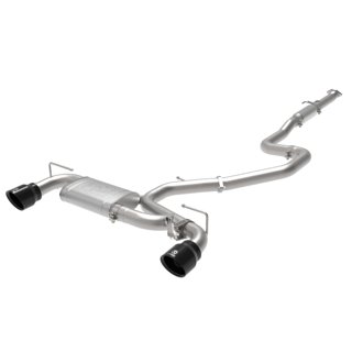 Takeda 3 IN 304 Stainless Steel Cat-Back Exhaust w/ Black Tips