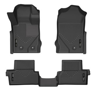2021 Ford Bronco 2 Door Weatherbeater Front & 2nd Seat Floor Liners - Black