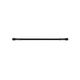 24in Universal Brake Line Assembly w/Black Zinc Fittings & Black Hose