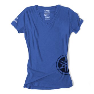 Yamaha Fork Womens T- Shirt / Blue (S
