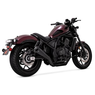HONDA 21-22 Rebel 1100 S/O Black Slip-On Exhaust